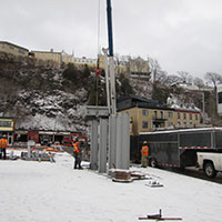 Travaux terminus de la Traverse 7