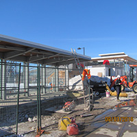 Travaux terminus de la Traverse 6