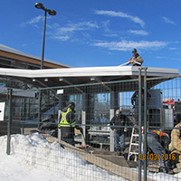 Travaux terminus de la Traverse 8