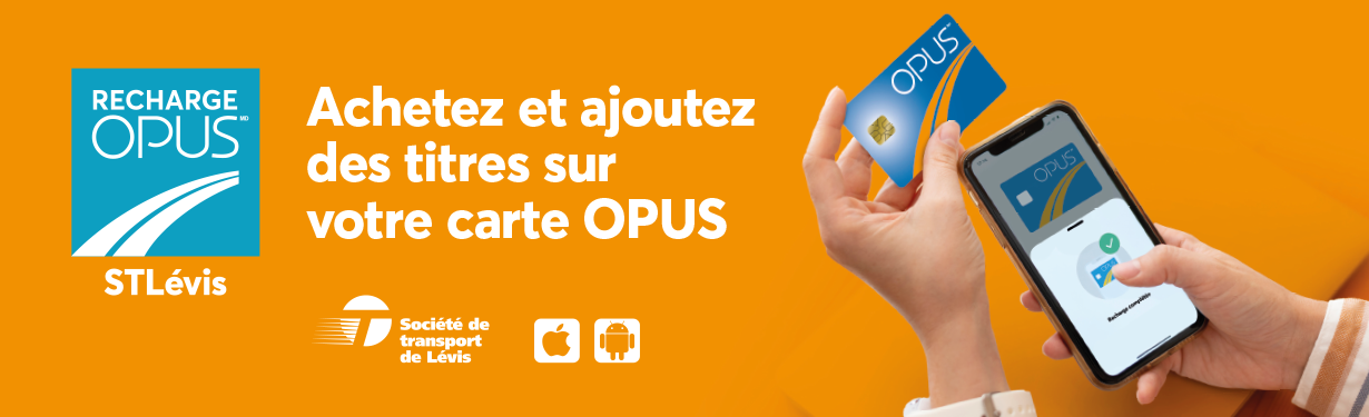 STLévis Recharge Opus sur mobile